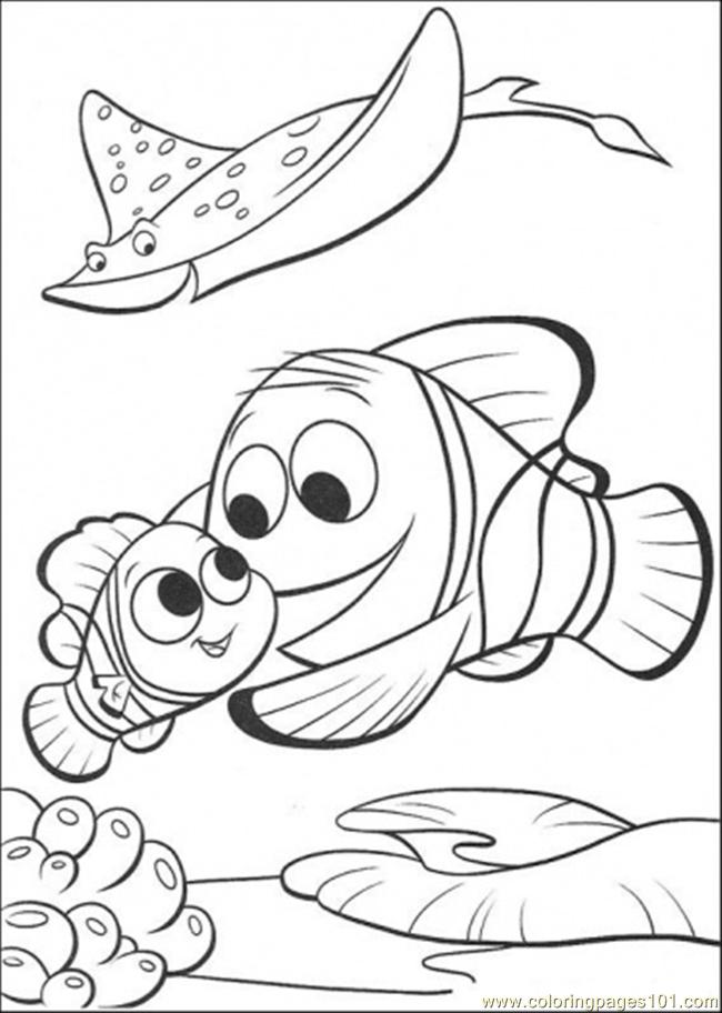 Plansa de colorat cu Finding Nemo 39 33